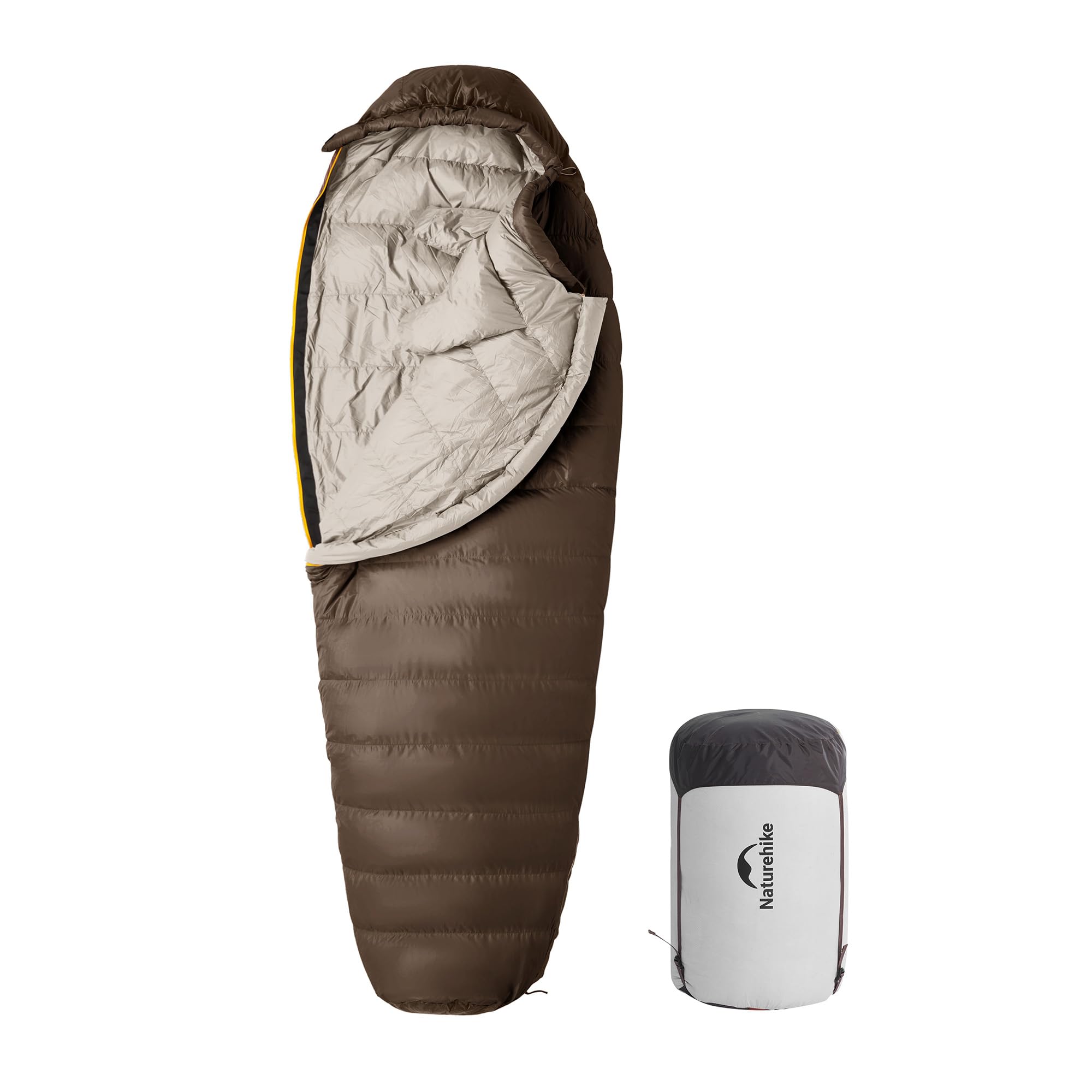 

Официальный спальный мешок Naturehike 650FP Пуховый спальный мешок для комфортного зимнего кемпинга, альпинизма, предотвращения катастроф, сна в машине, хранения