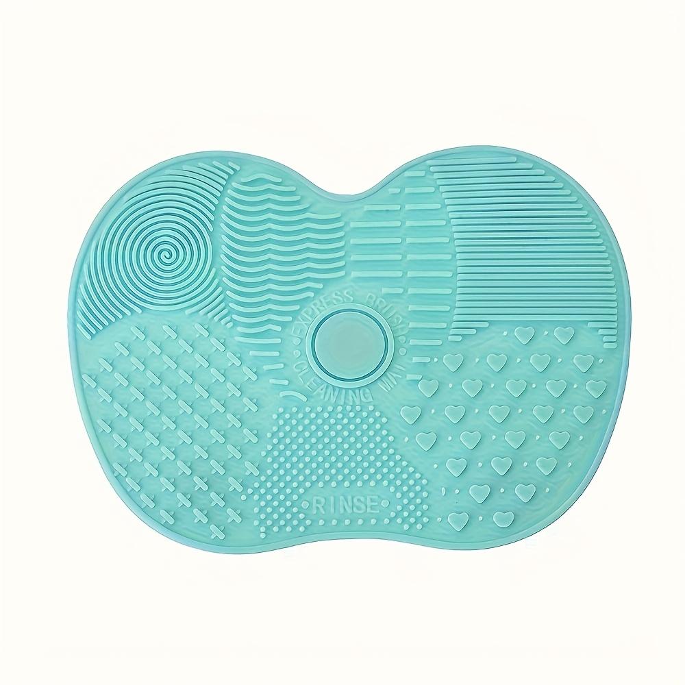 Silicone Makeup Brush Cleaning Pad With Suction Cup, Reusable, Easy To Clean, For Washing Makeup Brushes, Powder Puffs, Etc.