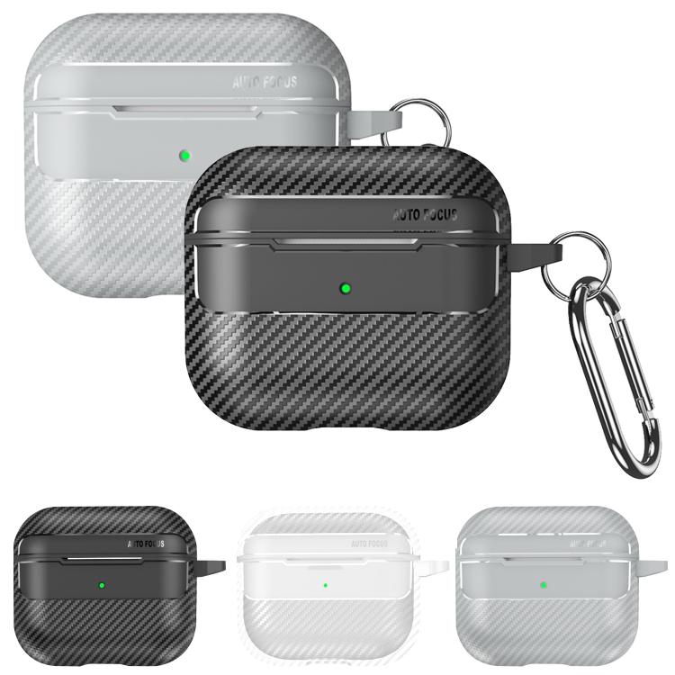 For AirPods 4 XDcase Carbon Fiber Texture Earbud Case with Hook
