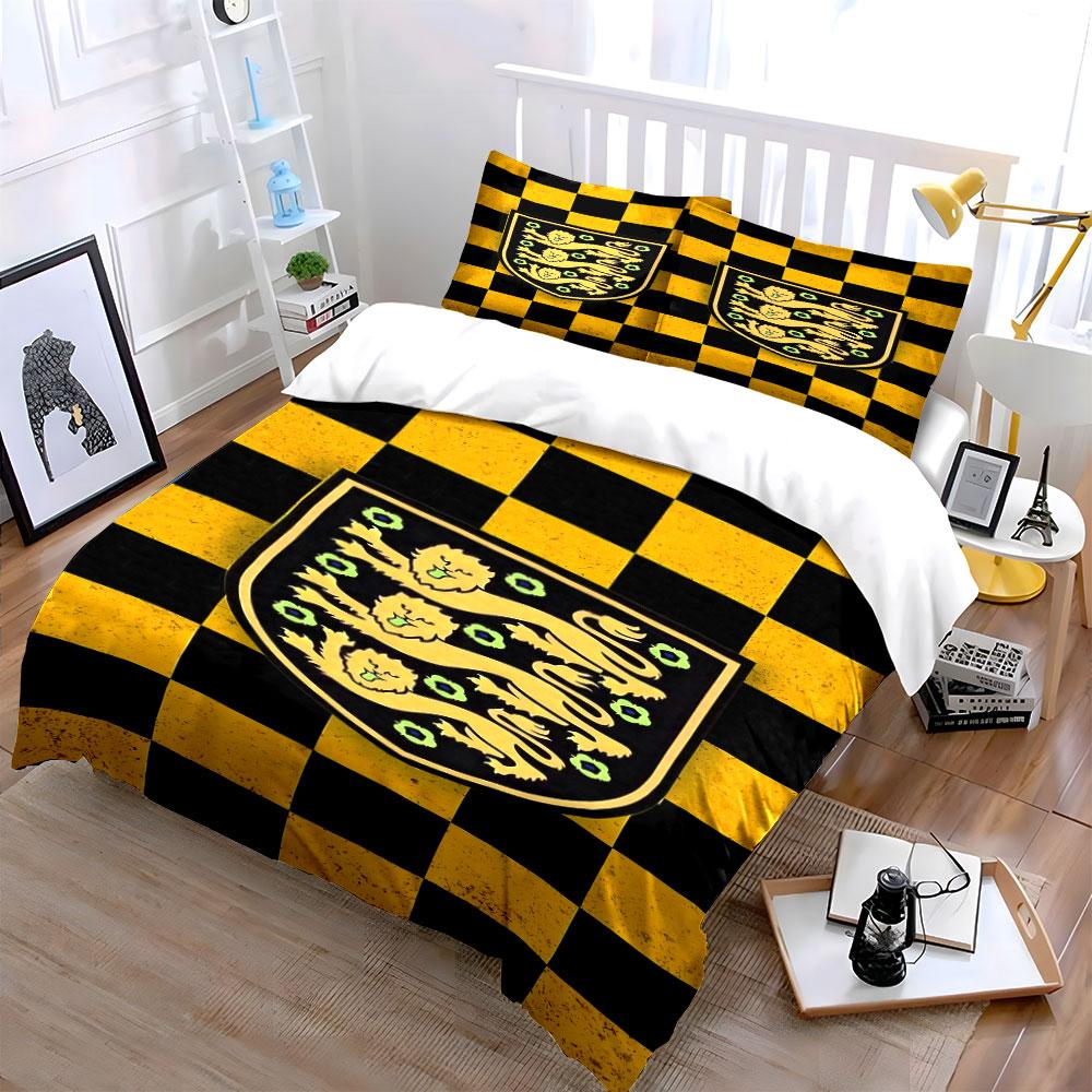 Black-and-yellow Checkered Pattern. Bedding Sets Duvet Cover Sets Duvet Covers Pillowcases(1* Duvet Cover 2* Pillowcases Without Duvet Insert)