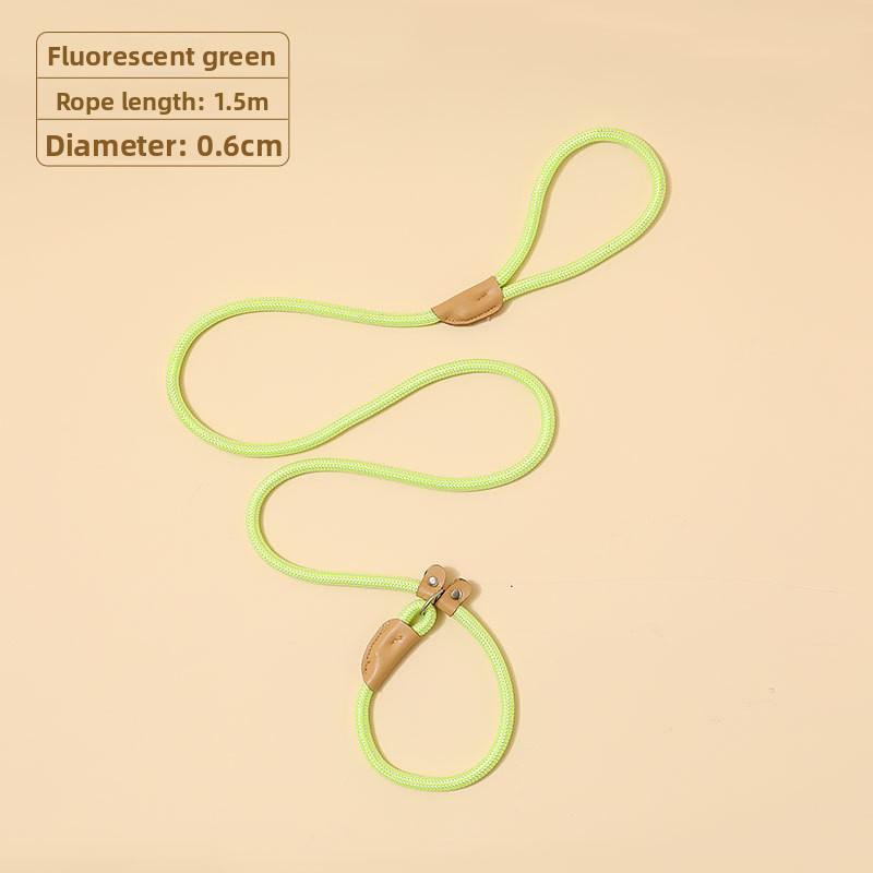 Dog Leash medium and large dog universal safety buckle dog chain collar walking dog P chain pet supplies