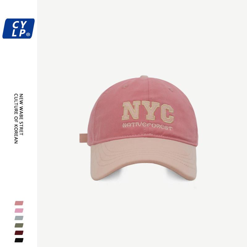 Fashionable Nyc Letter Embroidered Baseball Cap Unisex Street Style Color Design