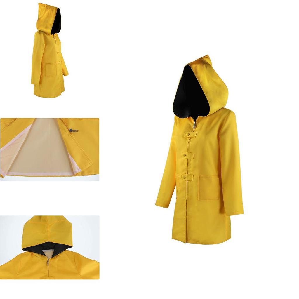 Little Nightmares 2 Six Cosplay Impermeabile con Cappuccio per Bambini e Adulti Perfetto per Halloween