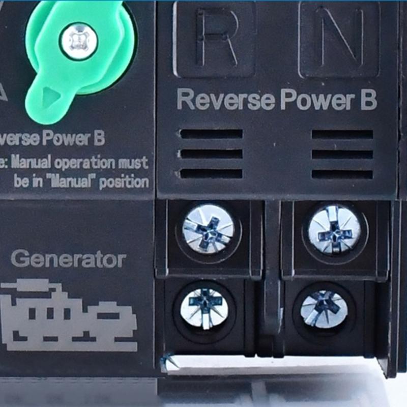 125A Automatic Transfer Switches with 2P/ Design & Flame Retardant Housing Easy to Use for Uninterrupted Power Supply