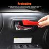 Red ABS Interior Inner Door Handle Cover Trim For Toyota Tacoma 2016-