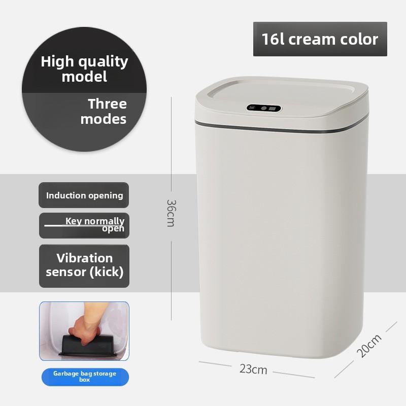 Smart Trash Can, Silent Closure - Anti Odor, Multiple Capacity Options - Requires AA Battery Power (excluding Battery),