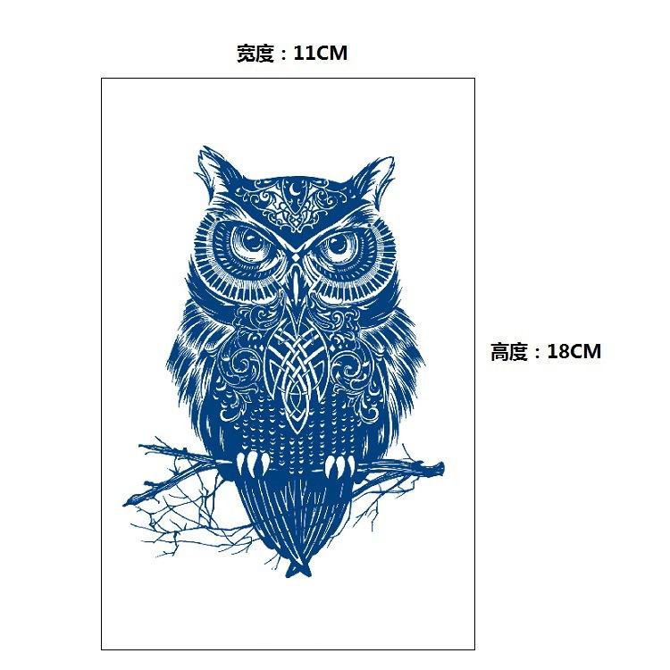 Gradual Change Herbal Fashion Personality Japanese Wave Whale Waterproof Simulation Long Time Does Not Fade Tattoo Sticker