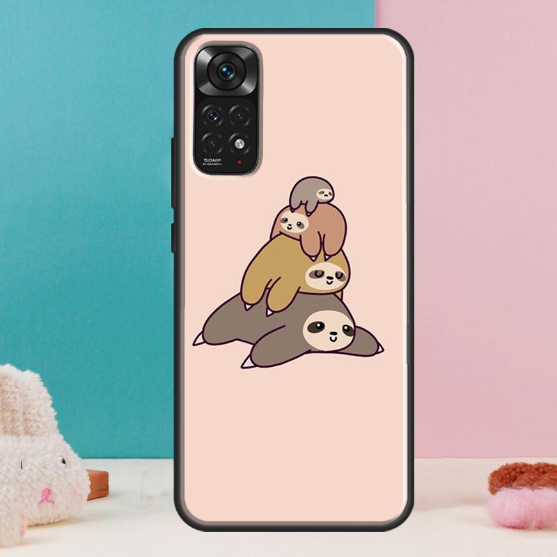 Sloth Cute Animal Case For Xiaomi Redmi Note 14 12 11 9 10 13 Pro 9S 10S 11S 12S Redmi 13C 10C 12C 14C Cover