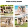 Outdoor Double Folding Director's Chair with Canopy