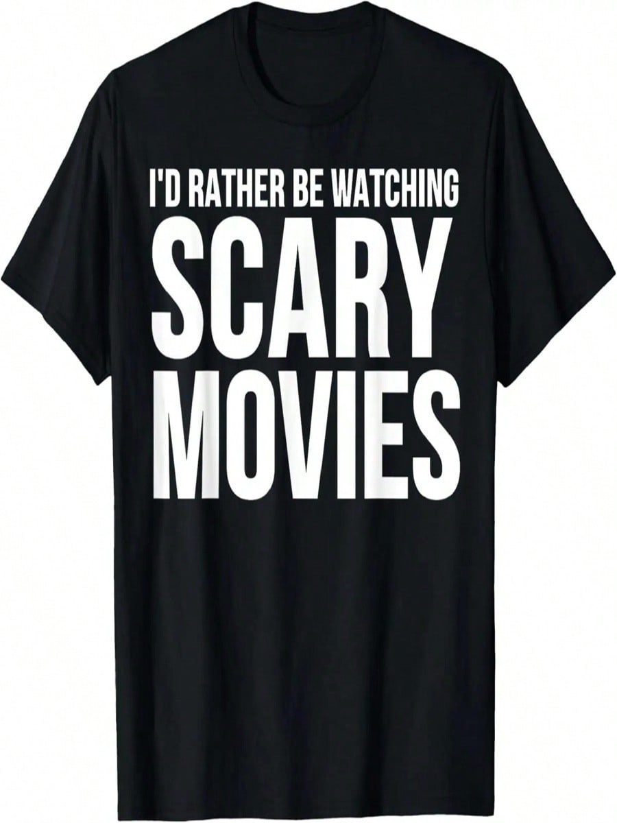 Funny - I d Rather Be Watching Scary Movies T-Shirt S разноцветный