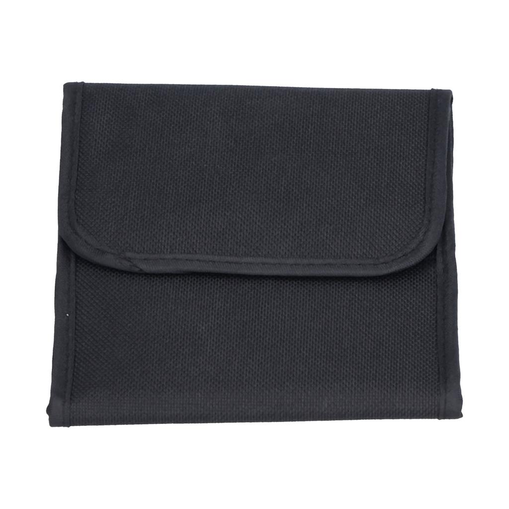 Filter Wallet Case Foldable 3 Pockets Camera Lens Filter Storage Bag Nylon Waterproof Pouch