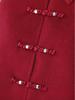 Year of the Rat Red Wool Coat with Cotton Padding, Mid/Elderly Autumn/Winter Little Xiang Style