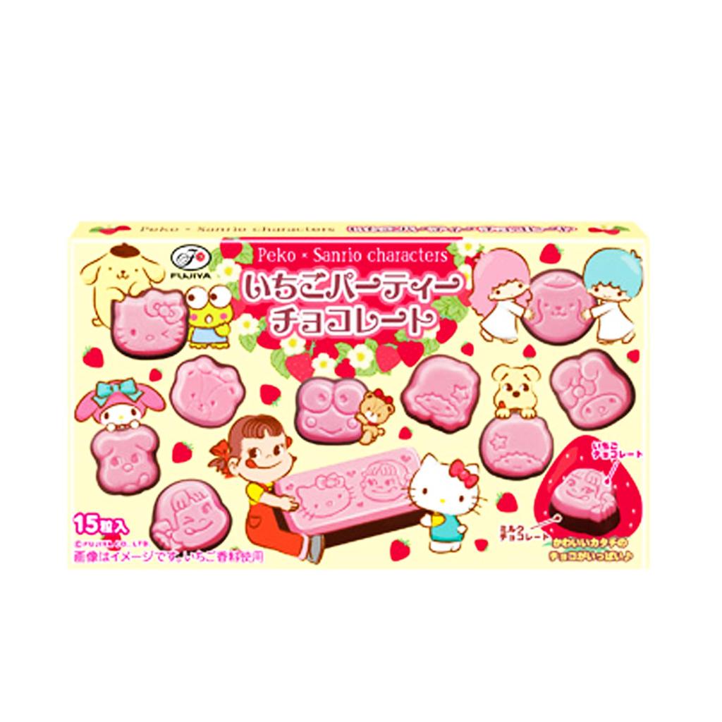 Fujiya Peko x Sanrio Strawberry Party Chocolate 40g x 10 pieces