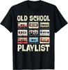 Old School Tape Play List TShirt Graphic T Shirts Cotton Men Clothing Tops Vintage T Shirt  Camisas Streetwear Ropa Hombre