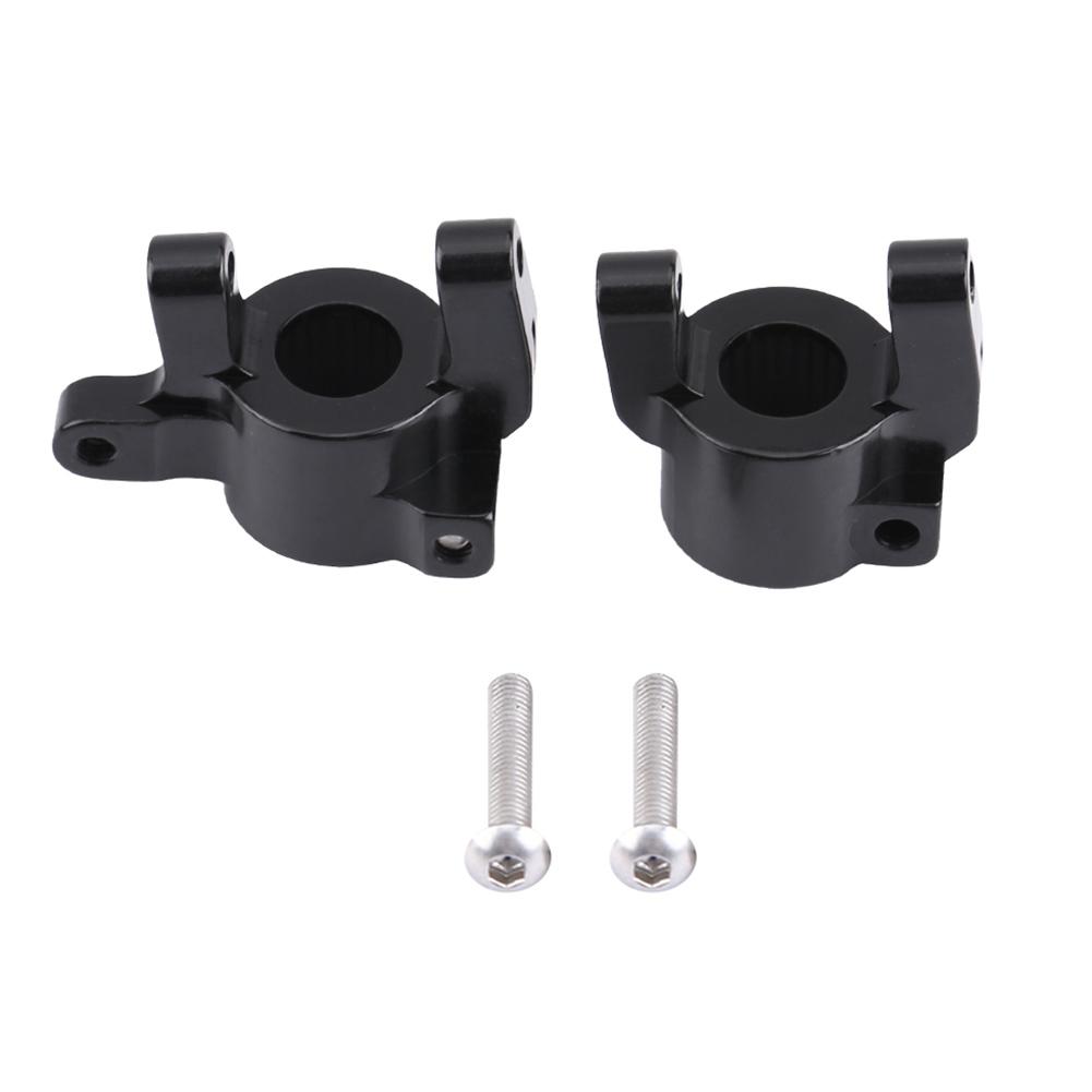Metal Accessory Front C Hub Carrier Steering Knuckle for Axial SCX10 II RC Car (Black)