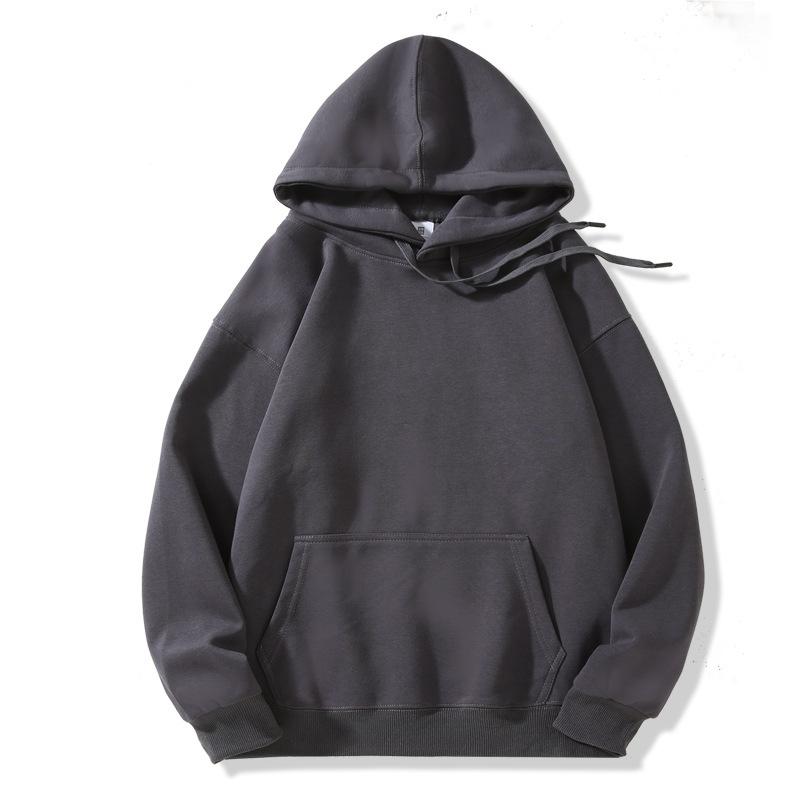 2025 autumn and winter new hooded sweater women's solid color college style loose casual velvet popular trendy brand Japanese and Korean style