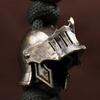 Knight Helmet Brass Knife Bead Outdoor DIY Paracord Accessories Woven Lanyard Pendant Jewelry Punk Survival Bracelets Charms