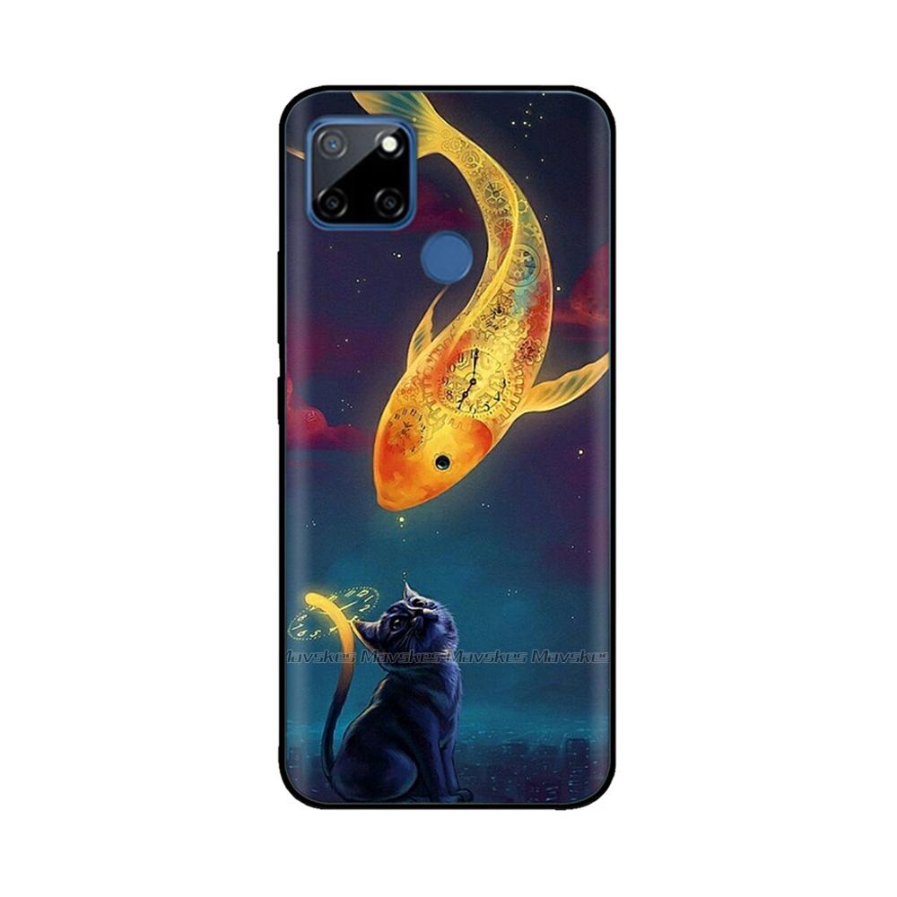 Case For Realme C12 C25 C25s Realme 7i Global Case Cute Soft Silicone TPU Back Cover Realme7i RMX2193 Protective Coque Fundas