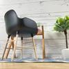 1/6 Scale Miniature Urban Armchair, Ivory Black, Doll Furniture, Modern Design, Dollhouse, Photography Prop