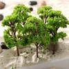 10pcs Model Trees Ornaments Decoration 4CM Railroad Diorama Scenery Plastic Scale Scene For House Living Room Kitchen Decor