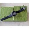 Used New and unused GUCCI watch G Timeless Men's YA136322 Diver's Watch DIVE Cat Black Silver Rubber