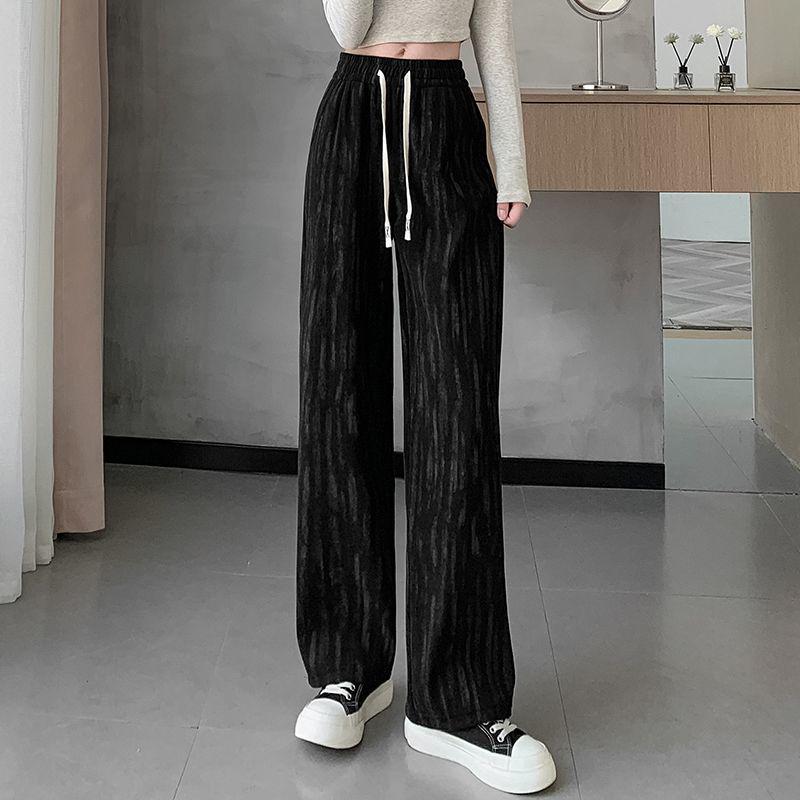 Women's High-Waisted Tie-Dye Loose Straight Pants - Autumn 2026 Collection.