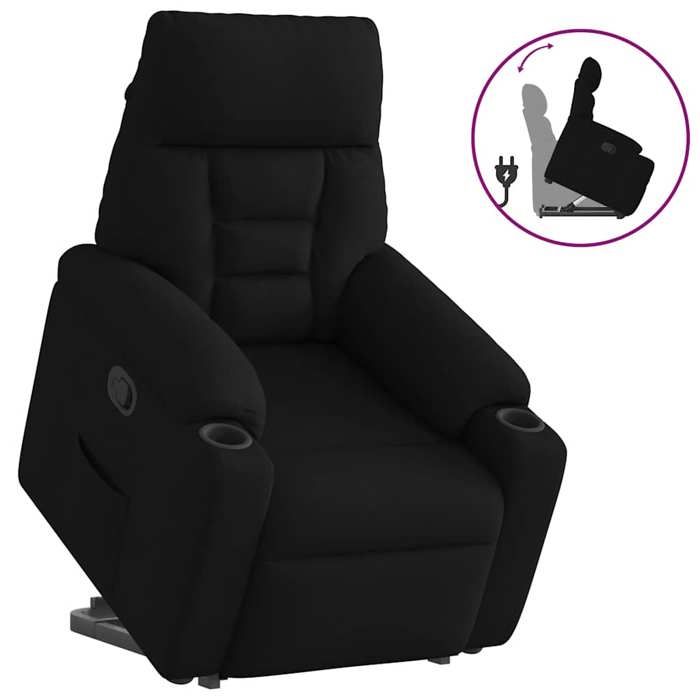 VidaXL Fauteuil inclinable noir tissu 3303034