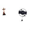Holy Religious Catholic Sculpture Mother Mary Statue Bird Wall Clock Minimalist Art Ornament Acrylic