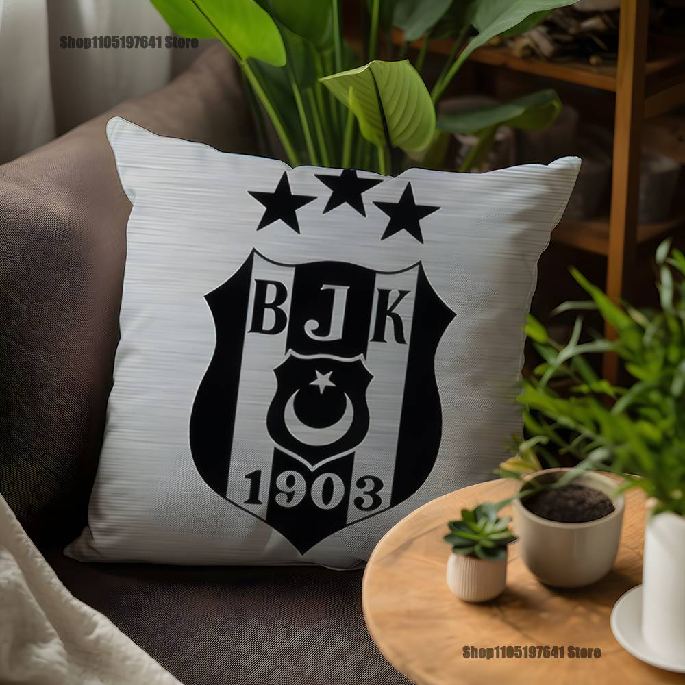 

Fashion B-besiktas B-BJK Pillow Case For Sofa Decor Car Office Room Printing Cushion Cover Decorations and Protector 12x12Inch