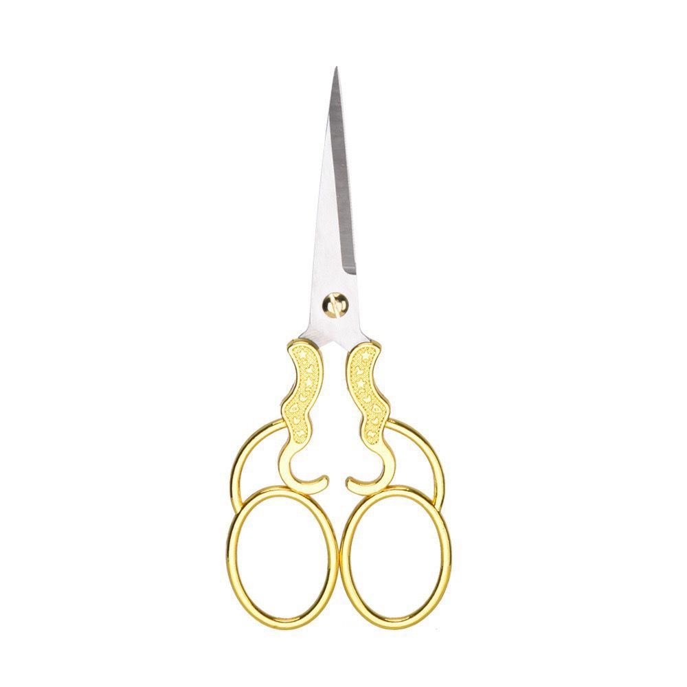 Retro Plum Blossom Zinc Alloy Embroidery and Cross-Stitch Scissors