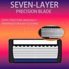 Man Waterproof Manual Razors 7-Layer Razors with Razors Heads Safety Razors Hair Removal Manual Shaver for Daily Use