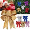 Kolip Bowknot 5 Colors Glittering Powder Bow Christmas Tree Party Gift Christmas Decorations