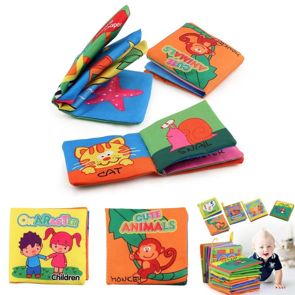 Vibrant Intelligence Development Cloth Bed Cognize Book Educational Toy For Babies