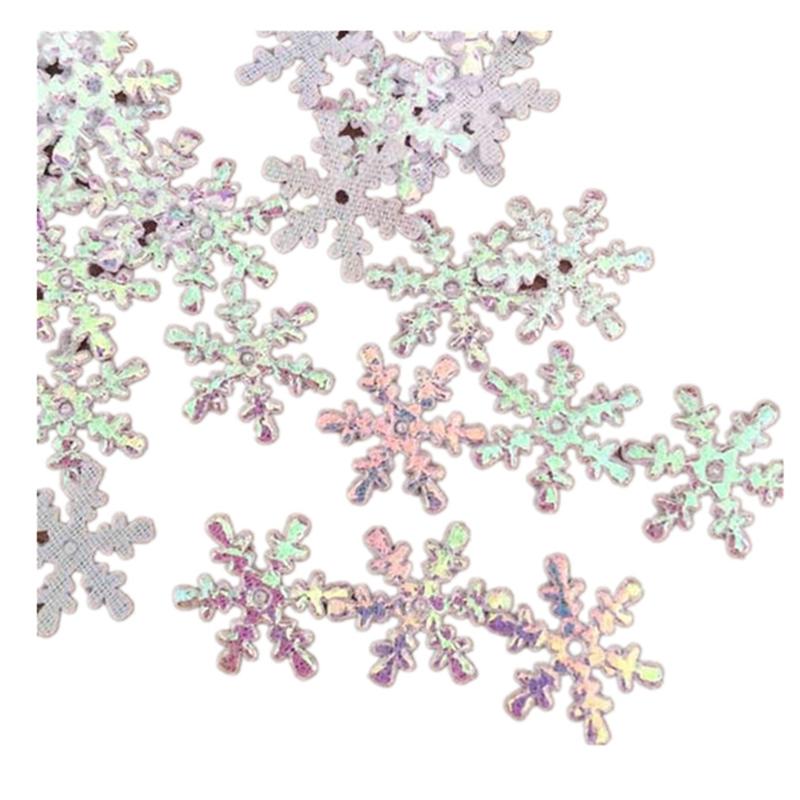 200/300PCS Snowflakes Confetti Decorations for Christmas Winter Confetti Snow Party Wedding Birthday Holiday Party Table Decorations Supplies