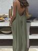 New Women's Strappy Cardigan Loose Backless Home Wear Dress