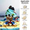 1pc, Disney Friends Beach Adventure Blanket, Seasonal Universal, Home Decor, Blanket, Soft Flannel Throw Blanket, Versatile & Cozy for Bedroom, Living