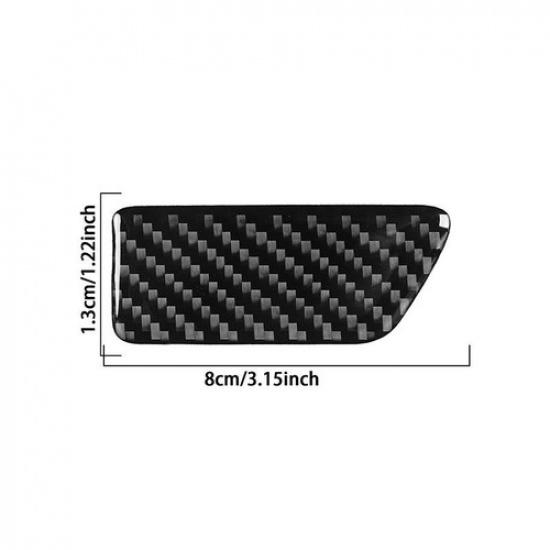 Carbon Fiber Interior Glove Box Handle Panel Cover Trim For Seat Leon 2013-
