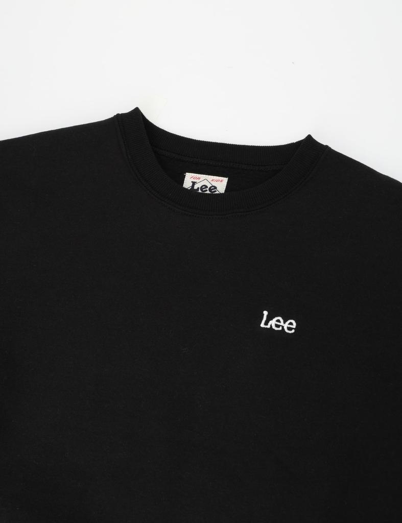Lee Black Sweatshirt with Big Back Sizes Kids' Logo, 100-150cm