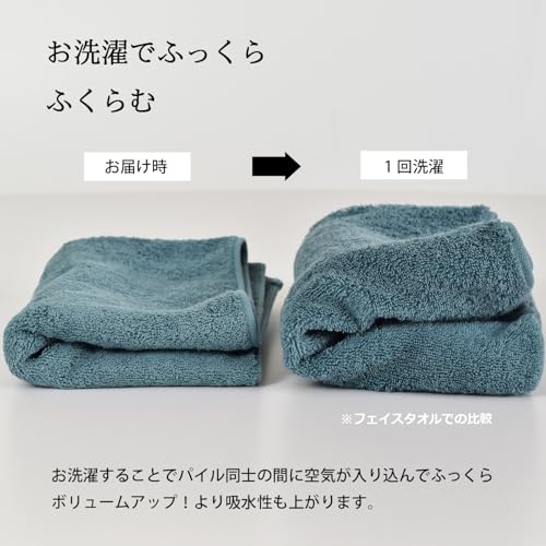 Tramparan Imabari Towel Face Towel 3-Piece Set, Luxe, Made in Japan, Thick, Hotel-Quality, Absorbent, 100% Cotton (Green, Cocoa Brown, Purple)