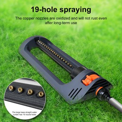Oscilační zavlažovač 19-otvorová tryska Trávníkový zavlažovač Široký dosah Zavlažovací vodní zavlažovač na terasu dvůr trávník