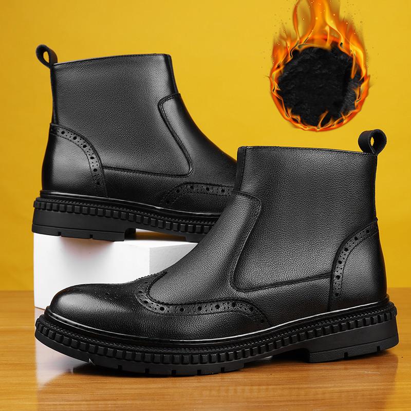 

Роскошные ботинки челси, мужские ботильоны из натуральной кожи, высококачественные коричневые черные туфли, базовые ботинки для мужчин, большой размер 37-46, туфли-оксфорды 46