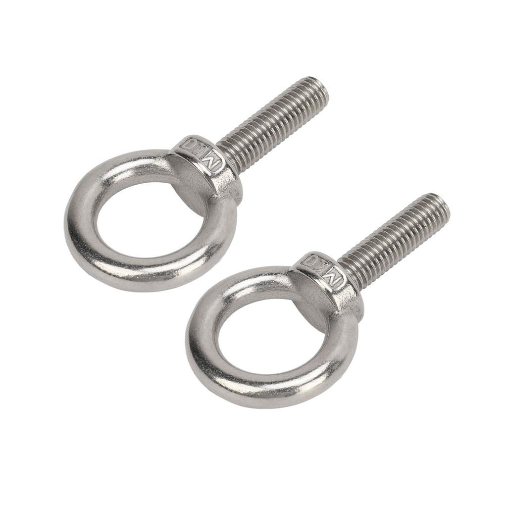 Lifting Shoulder Eye Bolt Stainless Steel Versatile High Hardness Hanger Eye Bolts for RV Boat Construction Vehicle M10