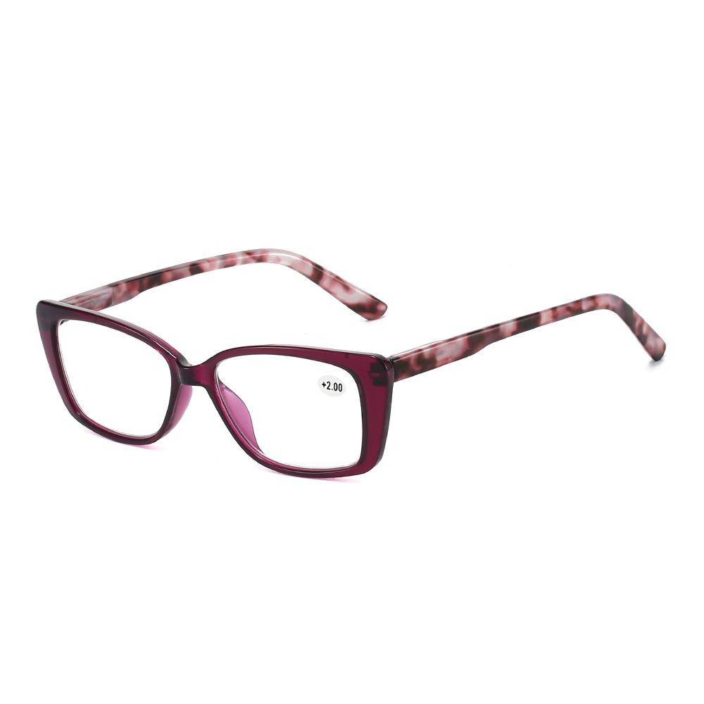 New Fashionable HD Small Square Frame Womens Reading Glasses Ultra Light Anti Blue Light High Quality