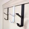 Punch Free Door Back Hook Stainless Steel Clothes Hanger New Door Back Storage Rack