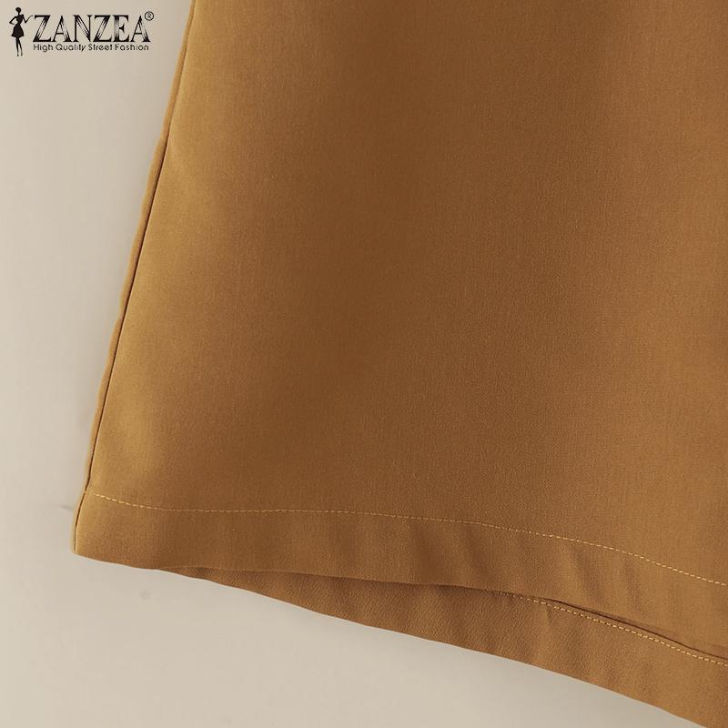 ZANZEA Women Floral Tank Tops and Shorts Summer Two Piece Sets