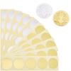 1set 300pcs 2 Colors Scrapbook Paper Stickers Self Adhesive Steel Stamp Sticker Gear Mixed Color 23.6x5.5cm 150pcs/color