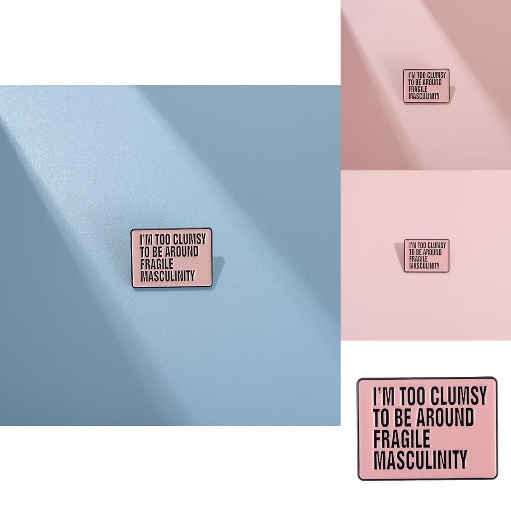 Unique Alloy English Letter Badge Brooch Ideal For Casual And Stylish Wear Commuting