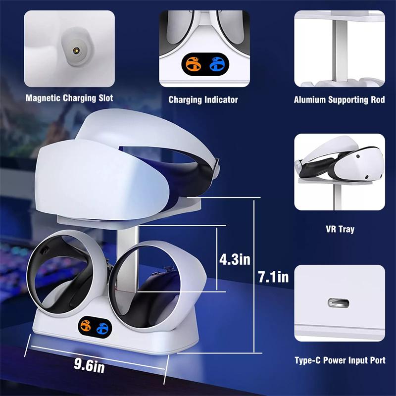 

Vr Glasses Holder Charging Base Specially Designed Durable Multifunctional Practical Universal Game Accessories