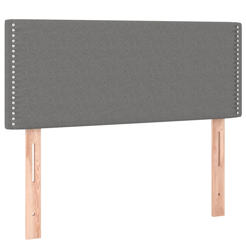 Vidaxl Zagłówek Do Łóżka Z Led, Ciemnoszary, 100X5X78/88 Cm, Tkanina