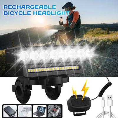 LED Bike Light Bicycle Front Headlight Waterproof Super Bright USB Rechargeable Multi-Models Cycling Lamp Tool Accessories